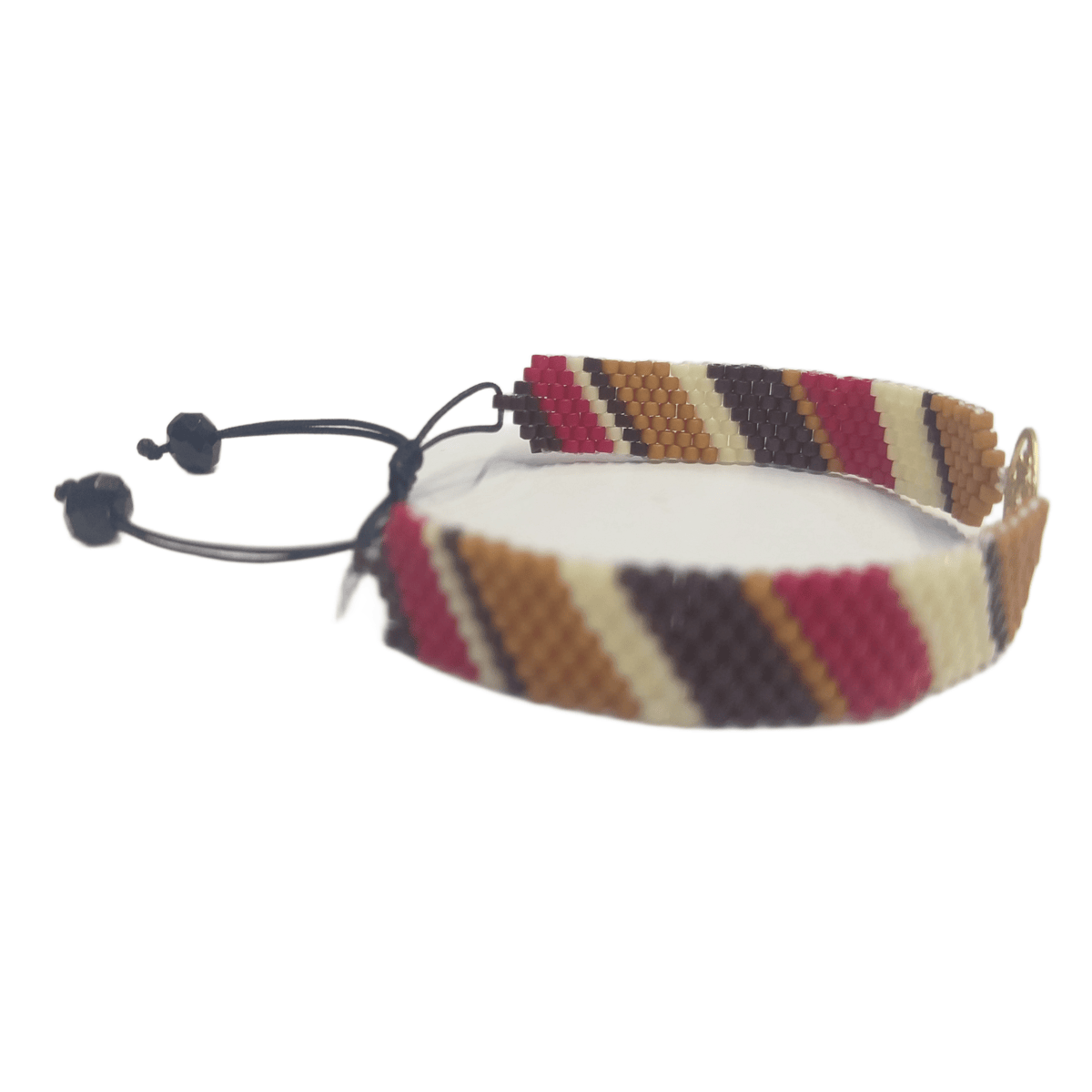 دستبند طلا 18 عیار زنانه دستساز نقش جوانه 168 پلاک