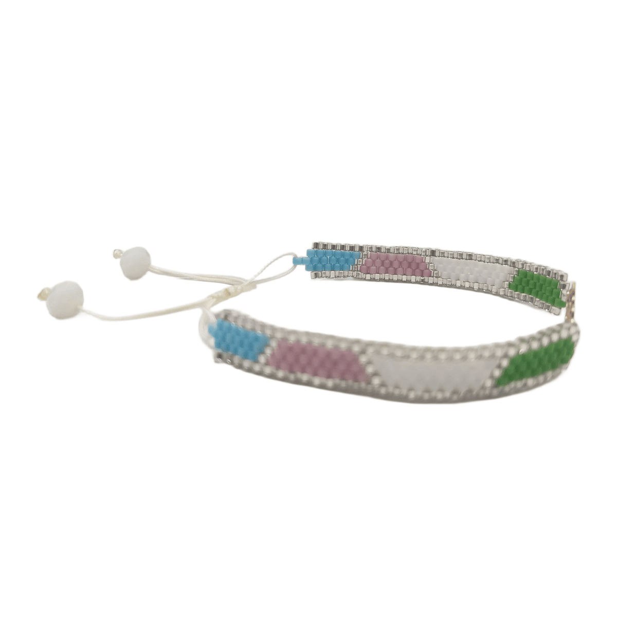 دستبند طلا 18 عیار زنانه دستساز نقش دانه برف کد 156 پلاک