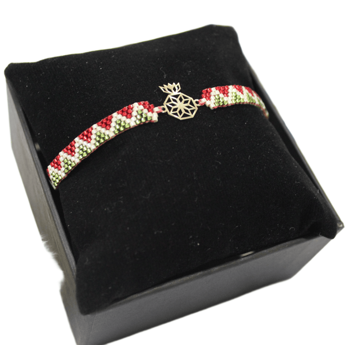 دستبند طلا 18 عیار زنانه دستساز نقش انار یلدا  کد 116 پلاک