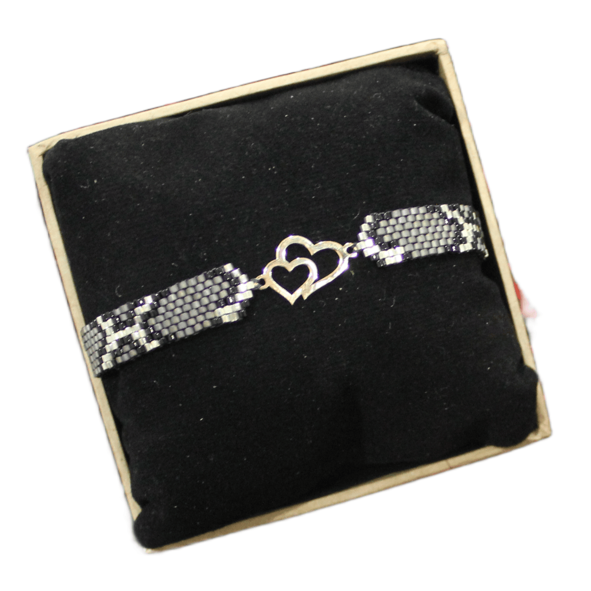 دستبند طلا 18 عیار زنانه دستساز نقش قلب کد 114 پلاک