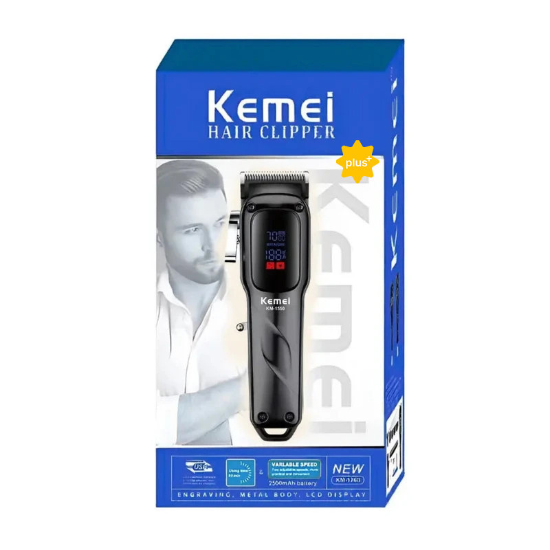 ماشین اصلاح موی سر و صورت شارژی کیمی مدل KM-1550plus ماشین اصلاح موی سر و صورت شارژی کیمی مدل KM-1550plus