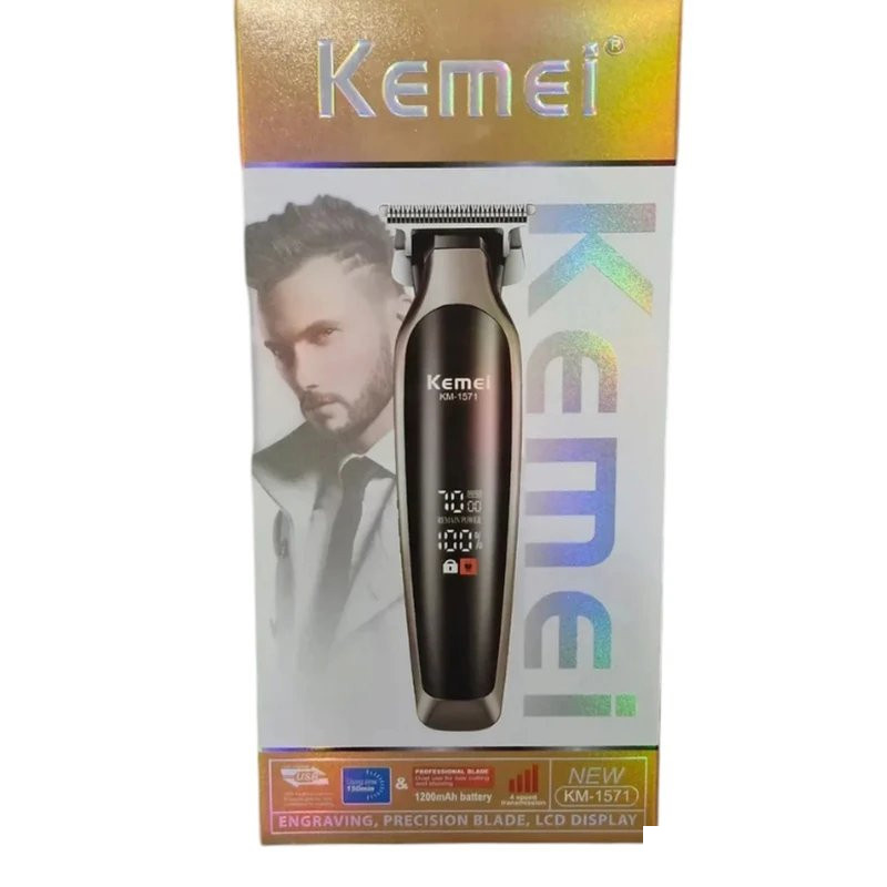 ماشین اصلاح موی سر و صورت شارژی کیمی مدل KM-1571 ماشین اصلاح موی سر و صورت شارژی کیمی مدل KM-1571
