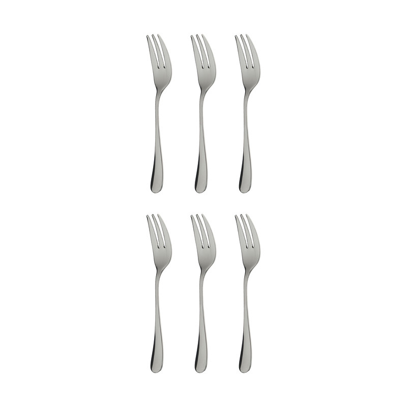 چنگال میوه خوری صنایع استیل ایران مدل پارما مجموعه شش عددی