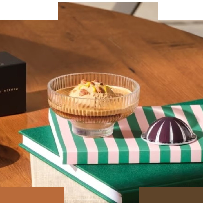 بستنی خوری مدل ظرف دسر مدل نسپرسو پک دو عددی