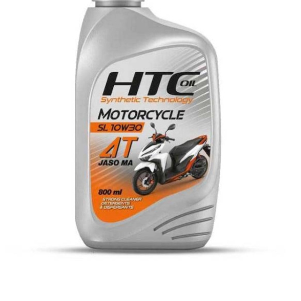 روغن موتور سیکلت اچ تی سی اویل مدل 10W30-SN حجم 800 میلی لیتر