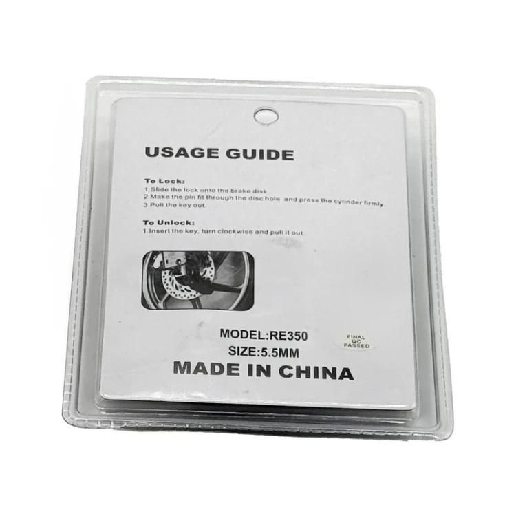 قفل دیسکی موتورسیکلت ردلاین مدل RE 350 Black