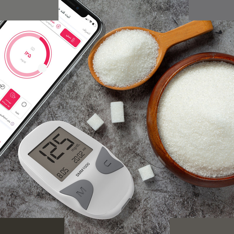 دستگاه تست قند خون دیابان مدل SMM 1000 به همراه نوار تست قند خون مجموعه 2 عددی دستگاه تست قند خون دیابان مدل SMM 1000 به همراه نوار تست قند خون مجموعه 2 عددی