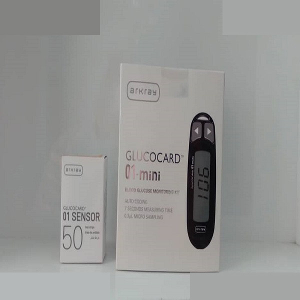 دستگاه تست قند خون آرکری مدل Glucocard 01 Mini به همراه نوار تست بسته 50 عددی دستگاه تست قند خون آرکری مدل Glucocard 01 Mini به همراه نوار تست بسته 50 عددی
