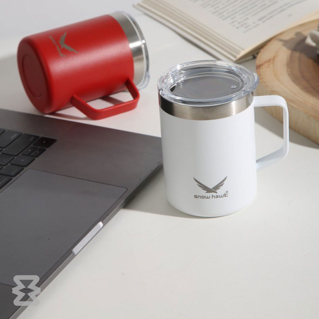 تراول ماگ دو جداره 350 میلی لیتر اسنوهاک مدل ANGEL کد SN-C6158