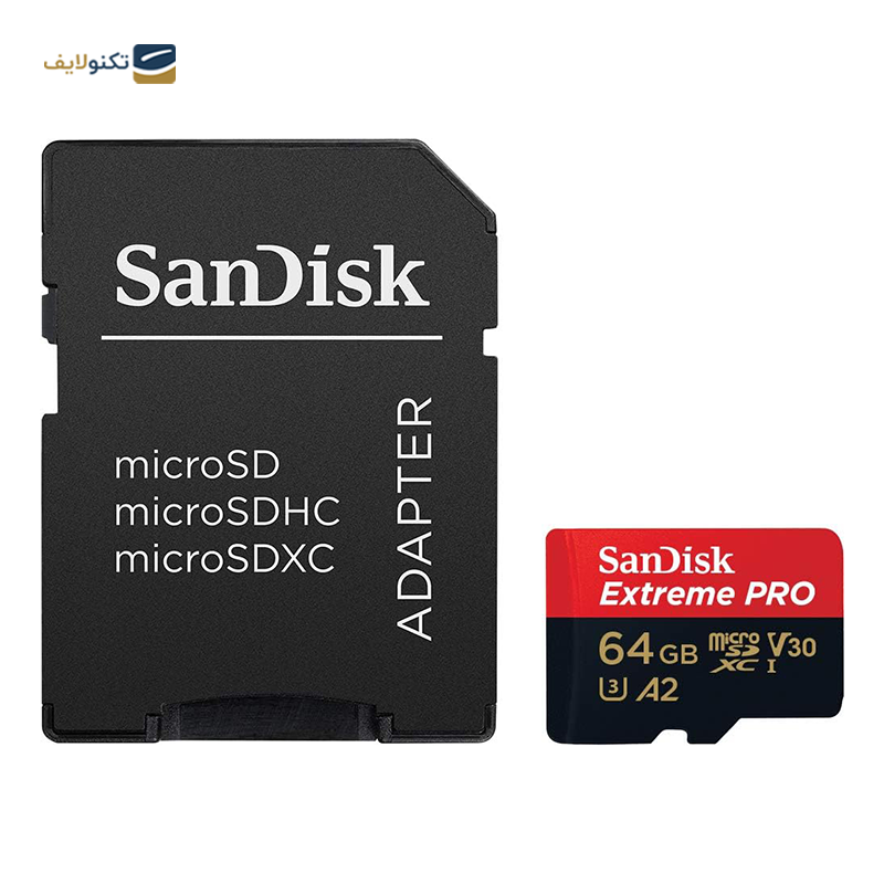 gallery-کارت حافظه microSDXC سن دیسک مدل Extreme PRO کلاس A2 استاندارد UHS-I U3 سرعت 200MBs ظرفیت 64 گیگابایت copy.png