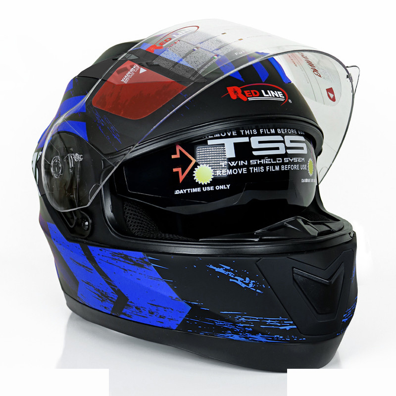 کلاه کاسکت ردلاین مدل فک ثابت 922+blk blu
