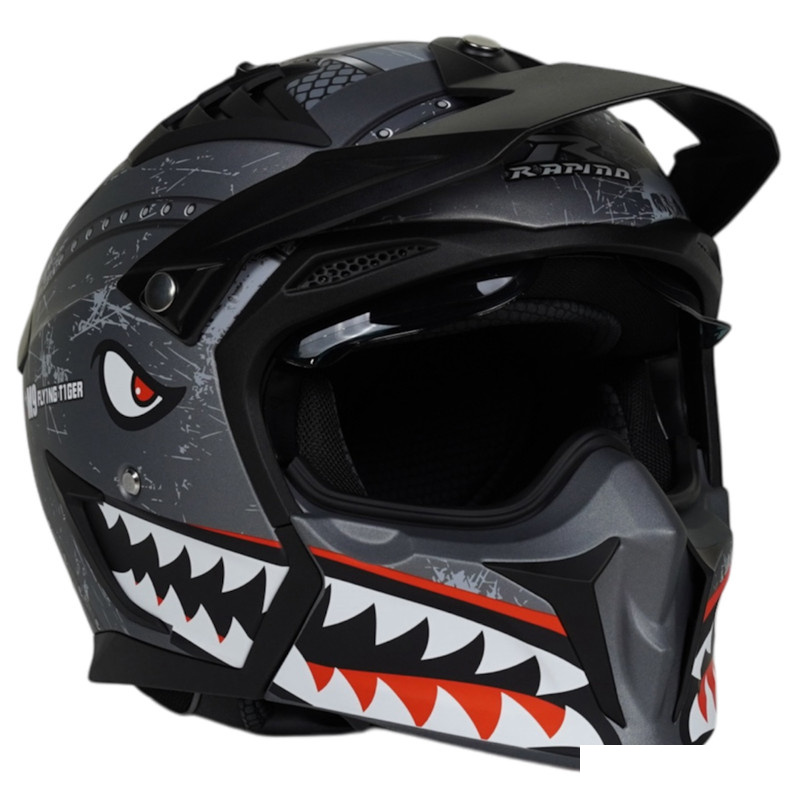 کلاه کاسکت فک جداشونده راپیدو مدل 890+ shark