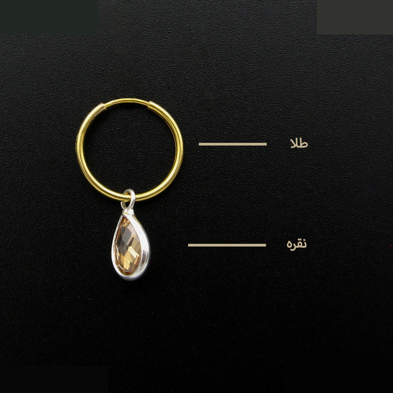 گوشواره طلا 18 عیار زنانه مانچو مدل efgs041 گوشواره طلا 18 عیار زنانه مانچو مدل efgs041
