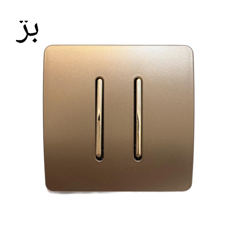 کلید دو پل صنایع آسیا الکتریک مدل کریستال