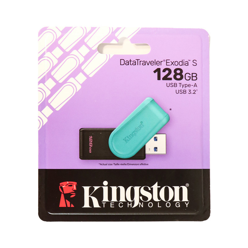 فلش مموری کینگستون مدل Exodia S ظرفیت 128 گیگابایت با رابط USB 3.2 فلش مموری کینگستون مدل Exodia S ظرفیت 128 گیگابایت با رابط USB 3.2