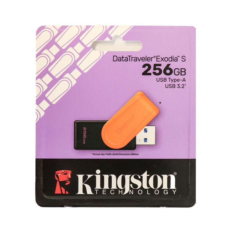 فلش مموری کینگستون مدل Exodia S ظرفیت 256 گیگابایت با رابط USB 3.2