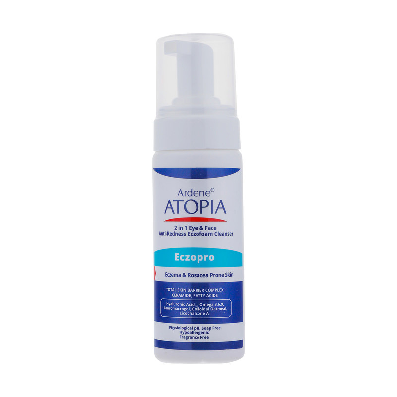 فوم شستوشوی صورت آردن آتوپیا مدل ECZOPRO حجم 150 میلیلیتر