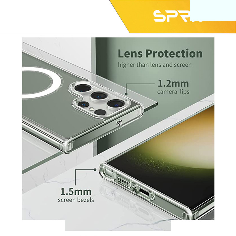 کاور اسپریگ مدل Clear Magsafe مناسب برای گوشی موبایل سامسونگ Galaxy S23 Ultra کاور اسپریگ مدل Clear Magsafe مناسب برای گوشی موبایل سامسونگ Galaxy S23 Ultra