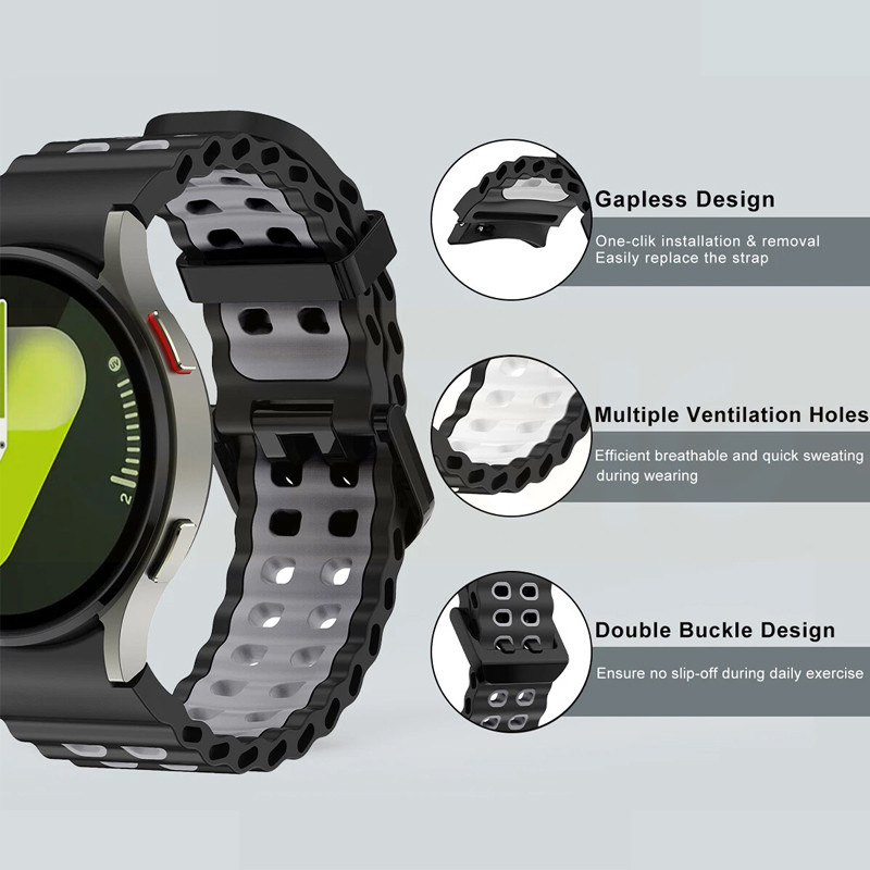 بند اسپریگ مدل Ocean Bbuckle BSTRD مناسب برای ساعت هوشمند سامسونگ Galaxy Watch 4 40mm / Watch 4 44mm / Watch 4 Classic 42mm / Watch 4 Classic 46mm بند اسپریگ مدل Ocean Bbuckle BSTRD مناسب برای ساعت هوشمند سامسونگ Galaxy Watch 4 40mm / Watch 4 44mm / Watch 4 Classic 42mm / Watch 4 Classic 46mm