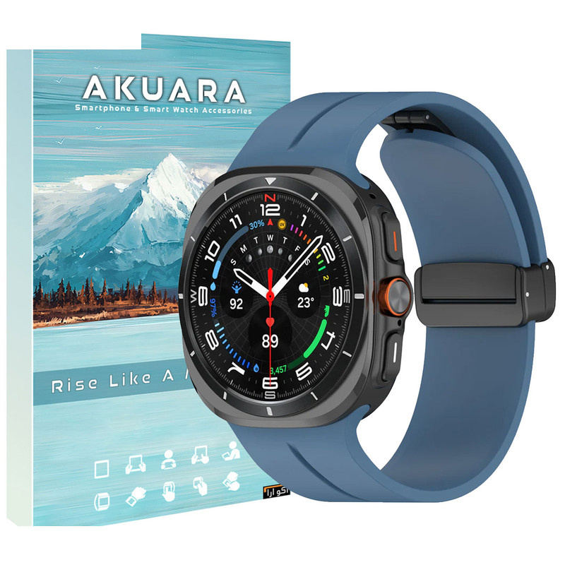 بند آکوآرا مدل Magnetic Silicone مناسب برای ساعت هوشمند سامسونگ Galaxy Watch 7 Ultra 47mm بند آکوآرا مدل Magnetic Silicone مناسب برای ساعت هوشمند سامسونگ Galaxy Watch 7 Ultra 47mm