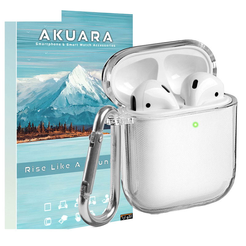 کاور آکوآرا مدل Clear مناسب برای کیس هدفون بیسیم اپل AirPods 1 / AirPods 2 کاور آکوآرا مدل Clear مناسب برای کیس هدفون بیسیم اپل AirPods 1 / AirPods 2
