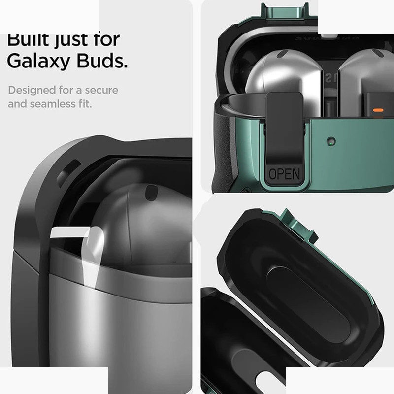 کاور آکوآرا مدل LockShell مناسب برای کیس سامسونگ Galaxy Buds 3 FE کاور آکوآرا مدل LockShell مناسب برای کیس سامسونگ Galaxy Buds 3 FE