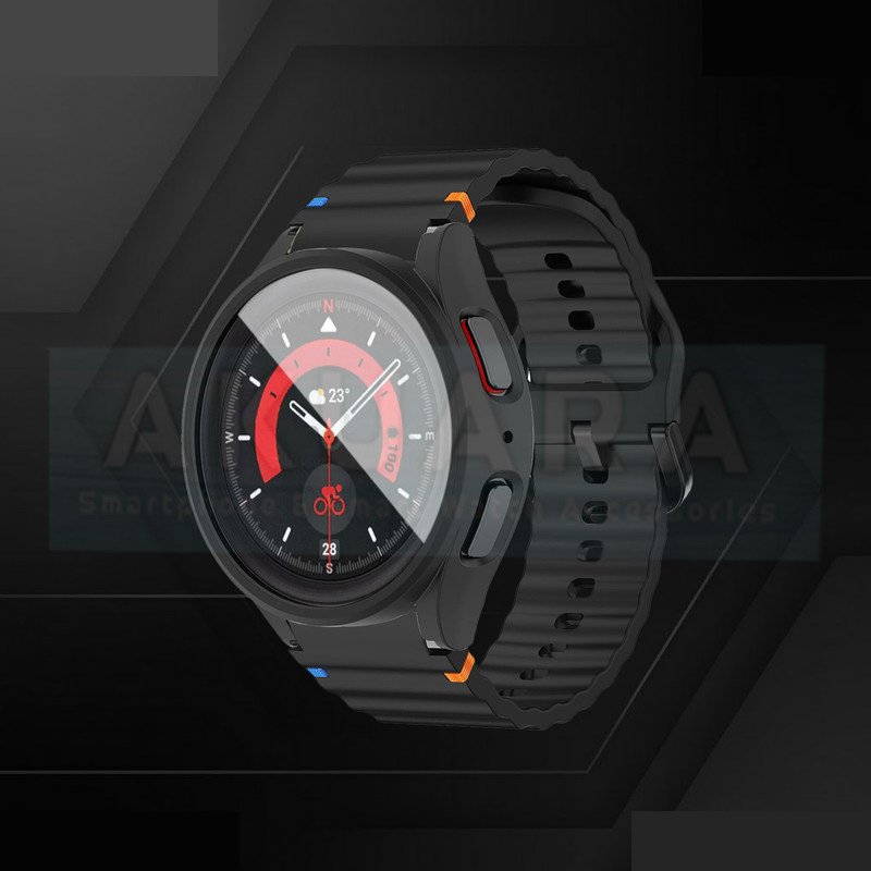 بند آکوآرا مدل NewV7 GRDH bk مناسب برای ساعت هوشمند سامسونگ Galaxy Watch 5 44mm به همراه کاور بند آکوآرا مدل NewV7 GRDH bk مناسب برای ساعت هوشمند سامسونگ Galaxy Watch 5 44mm به همراه کاور
