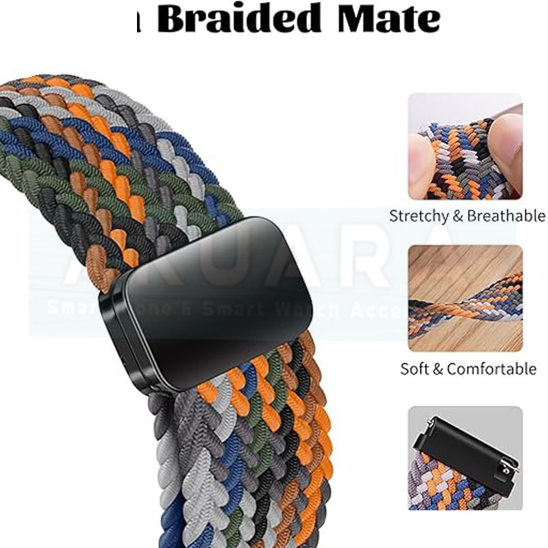 بند آکوآرا مدل Woven solomag AK مناسب برای ساعت هوشمند هایلو RS3 LS04 / RS5 / Solar Plus / Solar Pro / Solar Lite / Solar Neo / GST / GST Lite / GS / RT2 / LS02 Pro / Watch 2 Pro / R8 22mm بند آکوآرا مدل Woven solomag AK مناسب برای ساعت هوشمند هایلو RS3 LS04 / RS5 / Solar Plus / Solar Pro / Solar Lite / Solar Neo / GST / GST Lite / GS / RT2 / LS02 Pro / Watch 2 Pro / R8 22mm