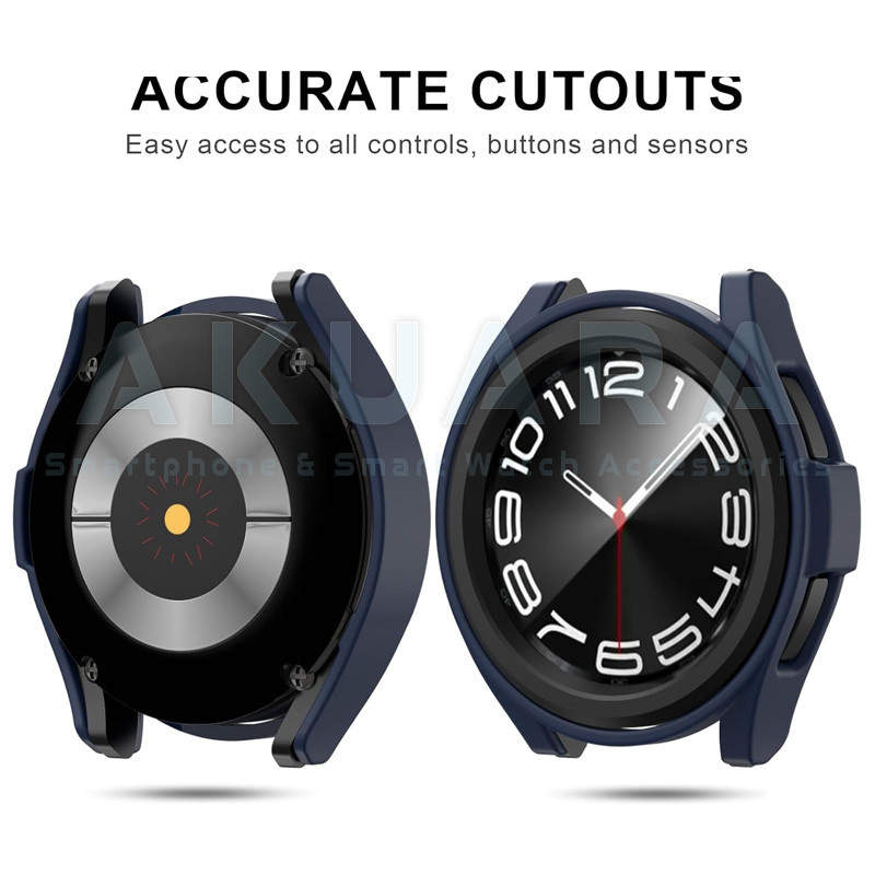 کاور آکوآرا مدل Full Protection Guard مناسب برای ساعت هوشمند سامسونگ Galaxy watch 4 Classic 46mm به همراه محافظ صفحه نمایش
