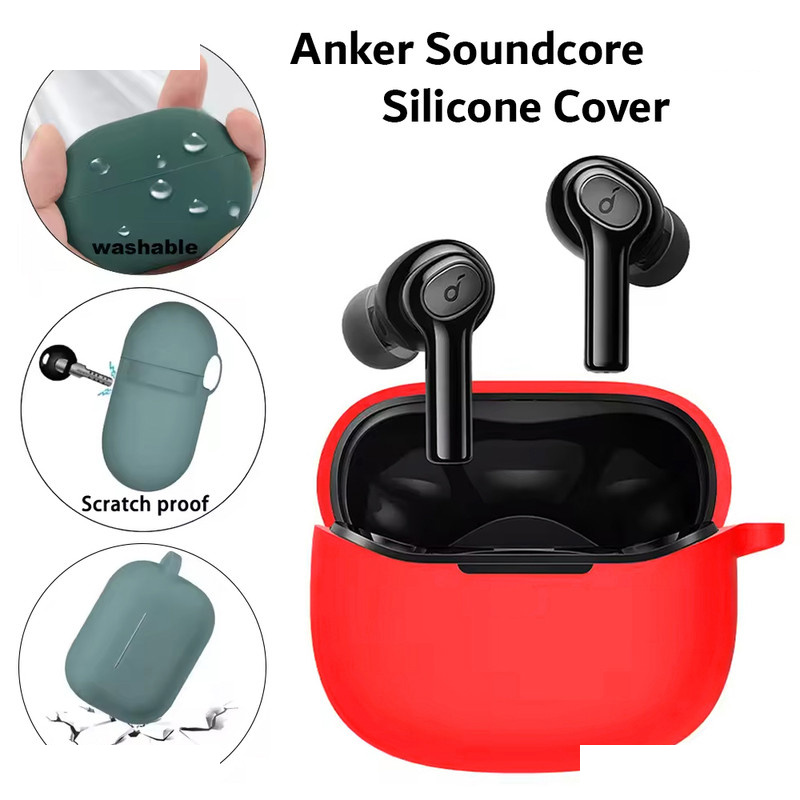 کاور آکوآرا مدل Silicone مناسب برای کیس هدفون بیسیم انکر Soundcore R100 کاور آکوآرا مدل Silicone مناسب برای کیس هدفون بیسیم انکر Soundcore R100
