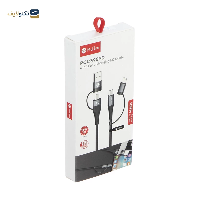 کابل تبدیل USB / USB-C به لایتنینگ / USB-C پرووان مدل PCC395PD طول 1 متر