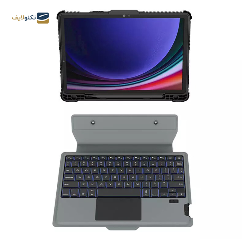 gallery-کیف کلاسوری تبلت اپل iPad Pro 12.9 (2020) - (2021) - (2022) نیلکین مدل Bumper Combo Backlit Keyboard به همراه کیبورد copy.png
