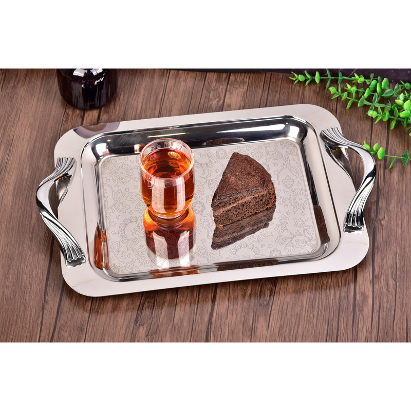 سینی دسته دار یونیک کد 02 - 4037 سایز 26*42 سانتی متر سینی دسته دار یونیک کد 02 - 4037 سایز 26*42 سانتی متر