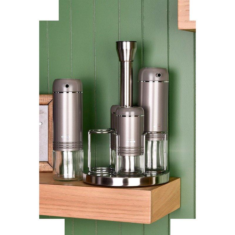 ست آبلیموخوری و نمک پاش MY HOME طرح گرد مجموعه 4 عددی