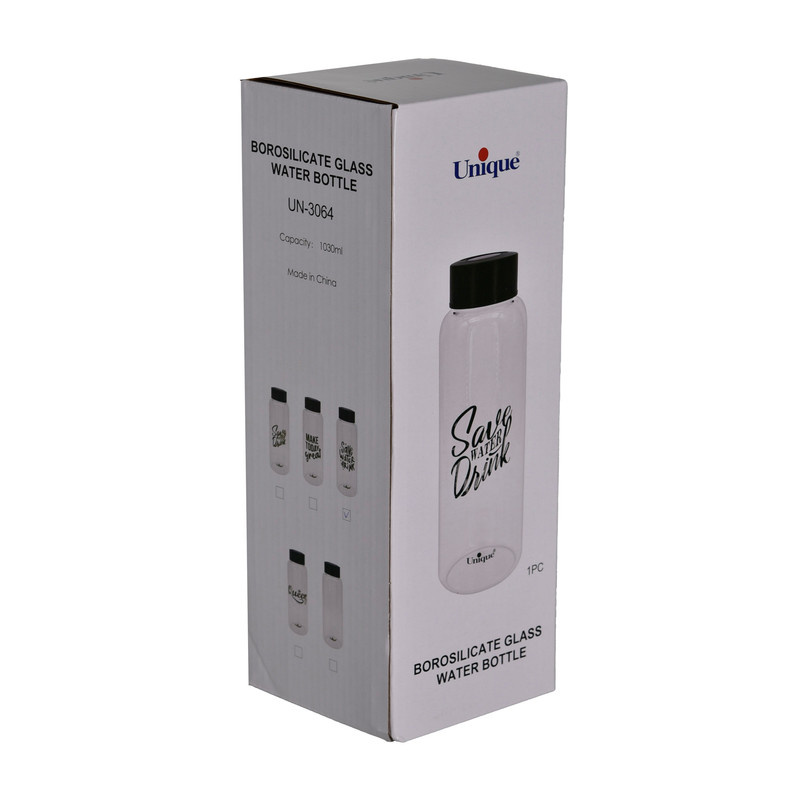 بطری یونیک طرح save water1 کد 3064