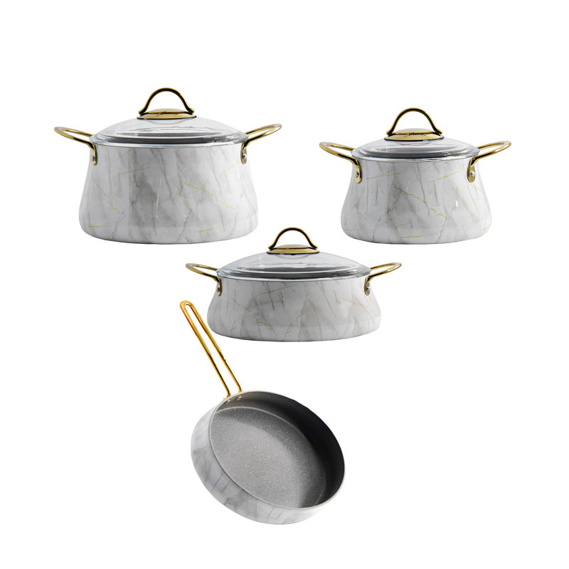 سرویس پخت و پز 7 پارچه بریونی مدل ماربل کد 00