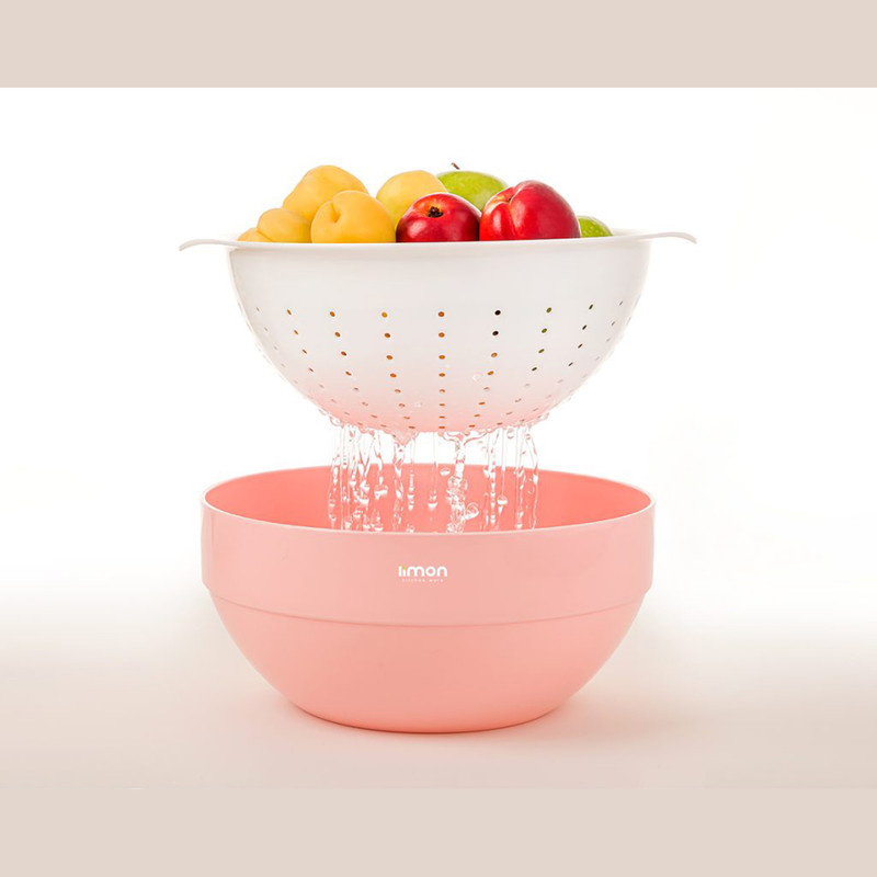 کاسه و آبکش و آبگیر 6 پارچه لیمون کد 206635 کاسه و آبکش و آبگیر 6 پارچه لیمون کد 206635