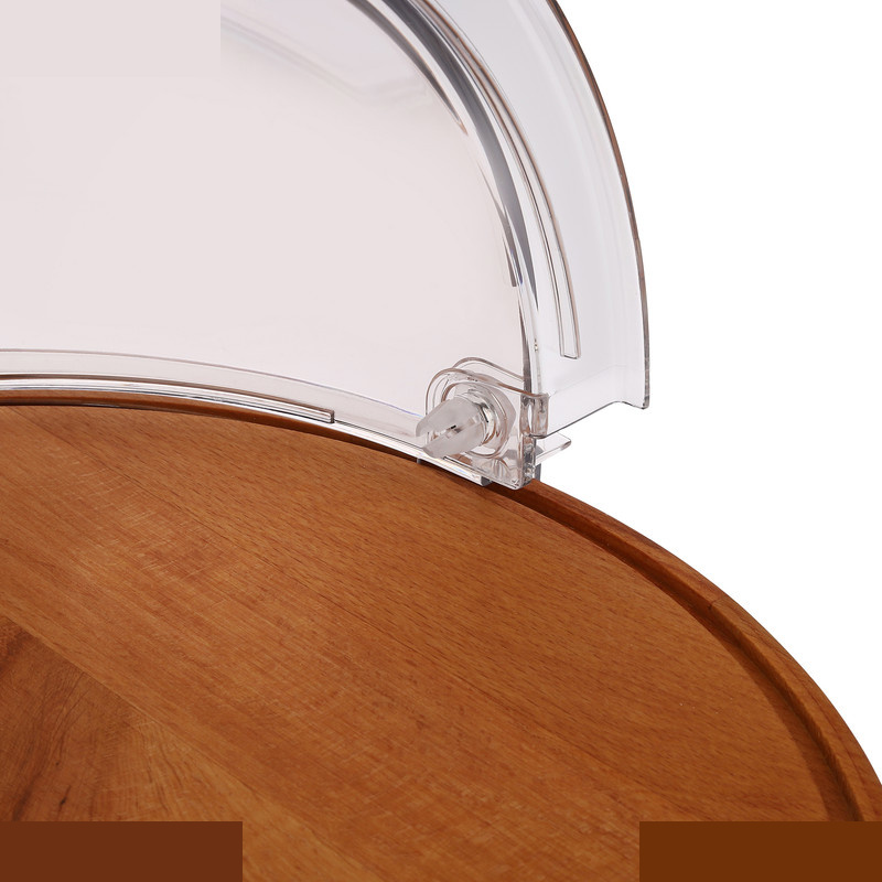 ظرف سرو کیک لیمون مدل پایه چوبی