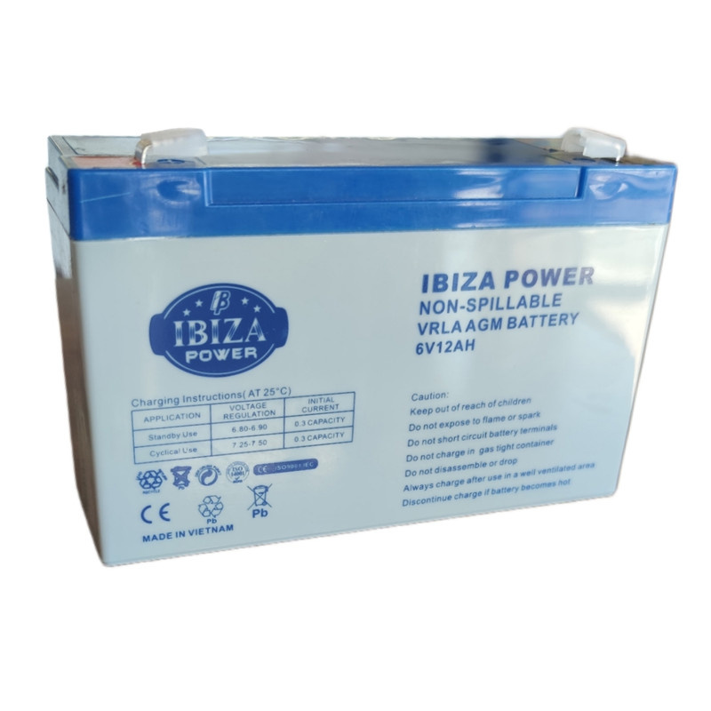 باتری یو پی اس 6 ولت 12 آمپر ساعت ابیزا مدل ibiz612