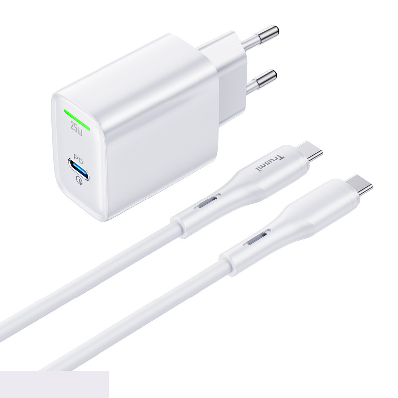شارژر دیواری 25 وات تراسمی مدل CH15-02 به همراه کابل USB-C شارژر دیواری 25 وات تراسمی مدل CH15-02 به همراه کابل USB-C