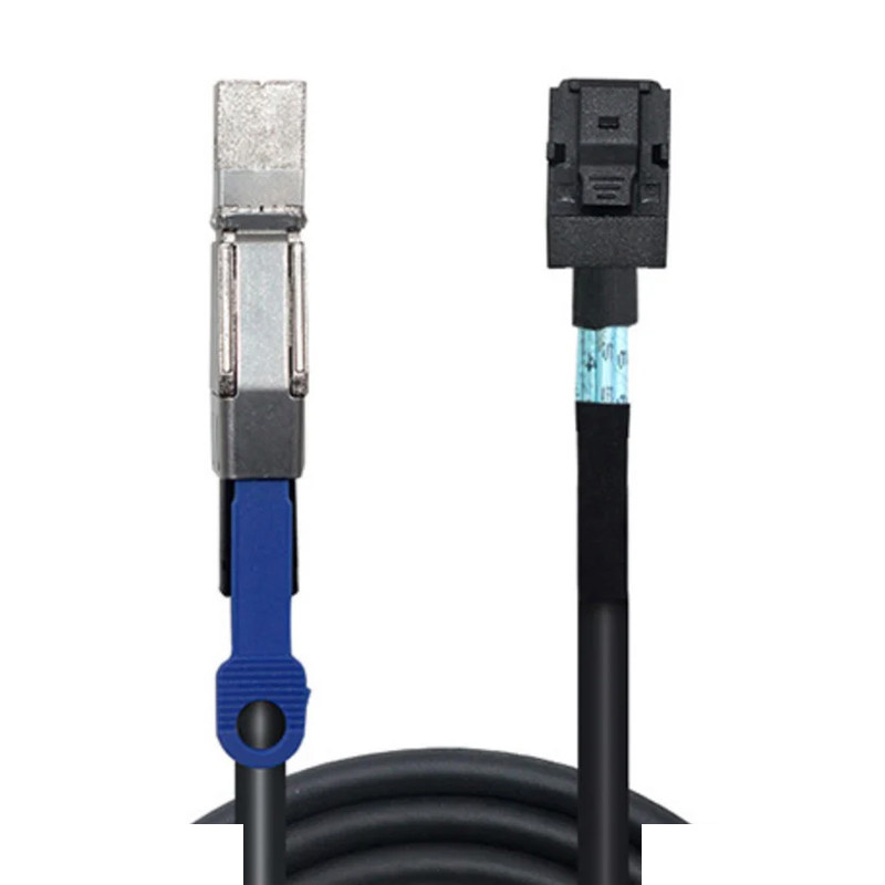 کابل Mini SAS HD SFF-8644 به SFF-8643 اسمارطور مناسب برای RAID و سرور مدل SM231 طول 1 متر کابل Mini SAS HD SFF-8644 به SFF-8643 اسمارطور مناسب برای RAID و سرور مدل SM231 طول 1 متر