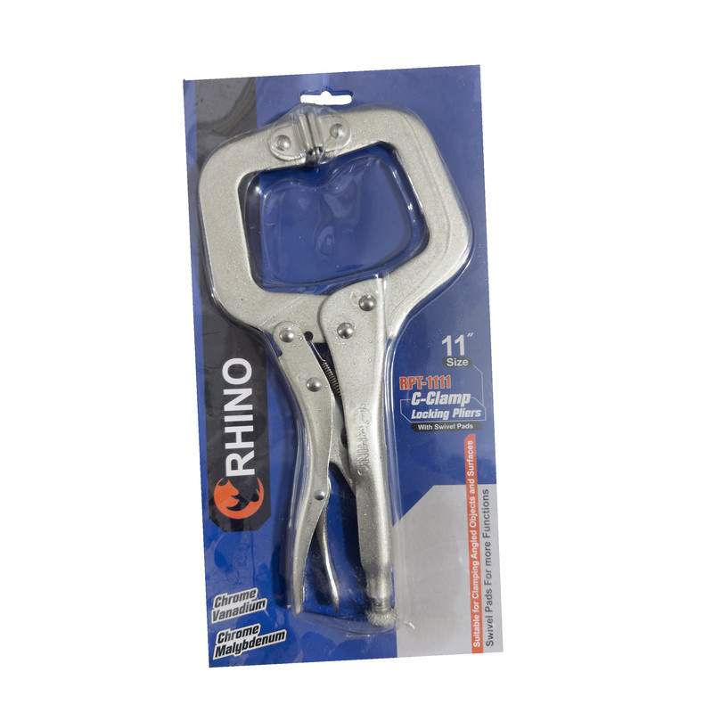 انبر قفلی رینو مدل سی شکل کدSMT-RHINO-C-11NCH سایز 11 اینچ انبر قفلی رینو مدل سی شکل کدSMT-RHINO-C-11NCH سایز 11 اینچ