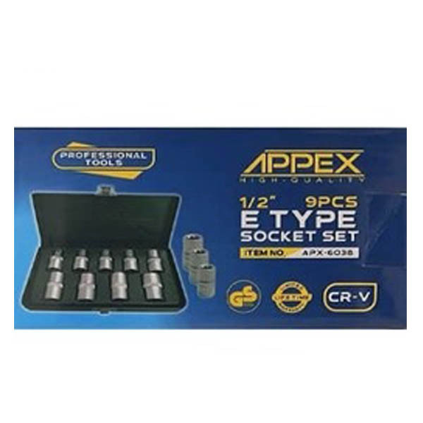 آلن بکسی اپکس مدل AJ-APX-6038-1\2INCH مجموعه 9 عددی آلن بکسی اپکس مدل AJ-APX-6038-1\2INCH مجموعه 9 عددی