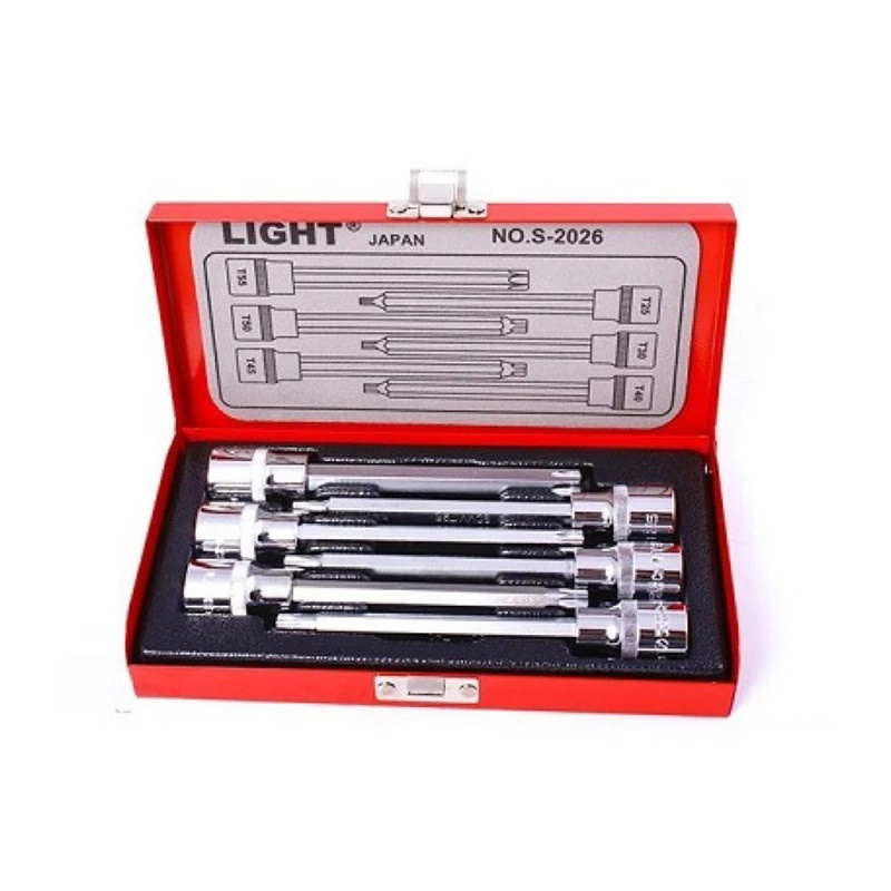 آچار آلن بکسی لایت مدل فوق بلند کد SMT-TORX-LONG-JAPN-LIGHT-1/2-S2026مچموعه 6 عددی آچار آلن بکسی لایت مدل فوق بلند کد SMT-TORX-LONG-JAPN-LIGHT-1/2-S2026مچموعه 6 عددی