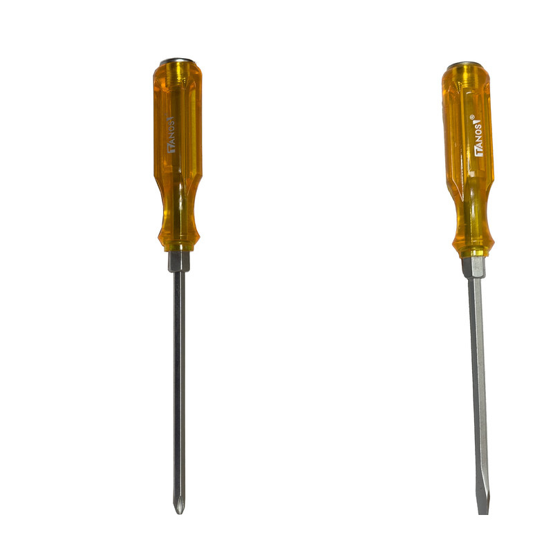 پیچ گوشتی ضربه خور دوسو و چهارسو تانوس کد SMT-TANOS-DOSO-CHARSO بسته 2 عددی پیچ گوشتی ضربه خور دوسو و چهارسو تانوس کد SMT-TANOS-DOSO-CHARSO بسته 2 عددی