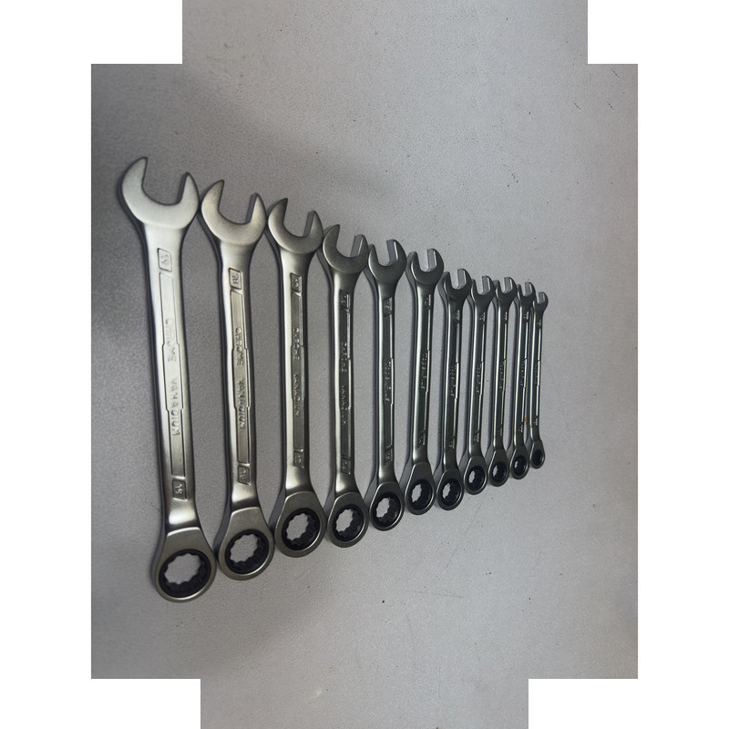 آچار یکسر تخت یکسر جغجغه ای تاپکس مدل SMT-8-19MM-CHROM VANADIOM مجموعه 11 عددی آچار یکسر تخت یکسر جغجغه ای تاپکس مدل SMT-8-19MM-CHROM VANADIOM مجموعه 11 عددی