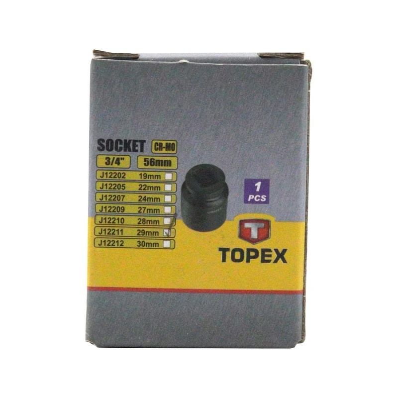 سری بکس تاپکس مدل فشار قوی کدSMT-TOPEX-3/4INCH-29MM--MESHKI-FESHAR GAVI سایز 29 میلی متر سری بکس تاپکس مدل فشار قوی کدSMT-TOPEX-3/4INCH-29MM--MESHKI-FESHAR GAVI سایز 29 میلی متر