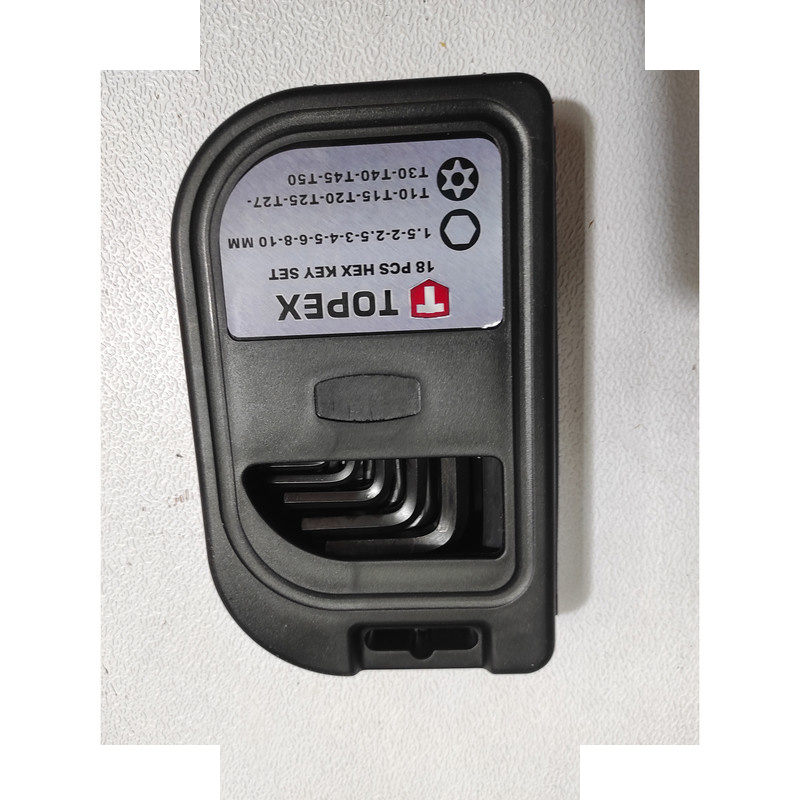 آچار آلن و ستاره ای تاپکس مدل فشار قوی کد SMT-TP100918PCS مجموعه 18 عددی