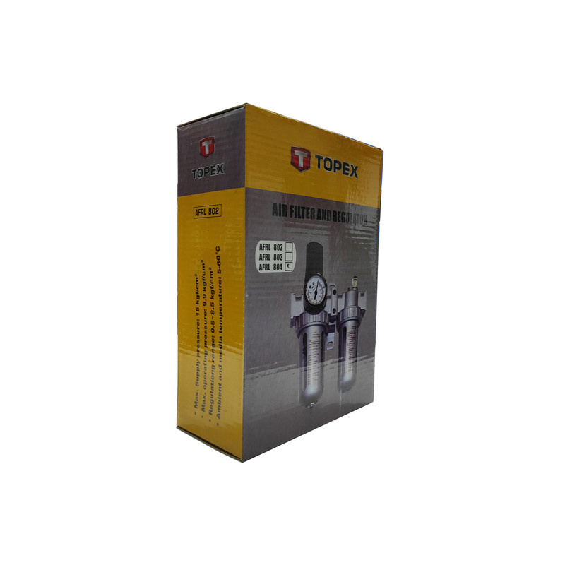 واحد مراقبت پنوماتیک  کمپرسور تاپکس مدل دو قلو کد SMT-TOPEX-AFRL-AIR FILTERAND REGULATOR-1/2