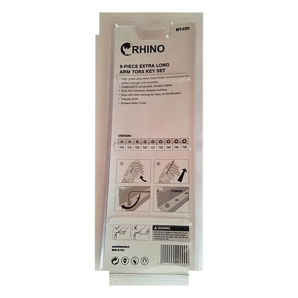 مجموعه 9 عددی آچار
 آلن ستاره ای رینو مدل DI-RPT-4153